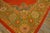 Persimmon Ultra-Classic Medallion With Yellow Accents in a Open Red Field Antique Indian Amritsar Rug For Sale - Image 8 of 11
