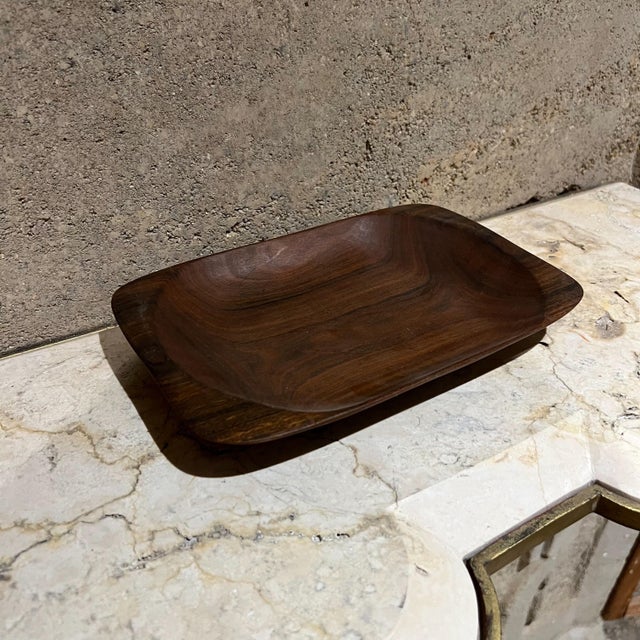 1960s 1960s Sculptural Wood Bowl Organic Form After Alexandre Noll For Sale - Image 5 of 6