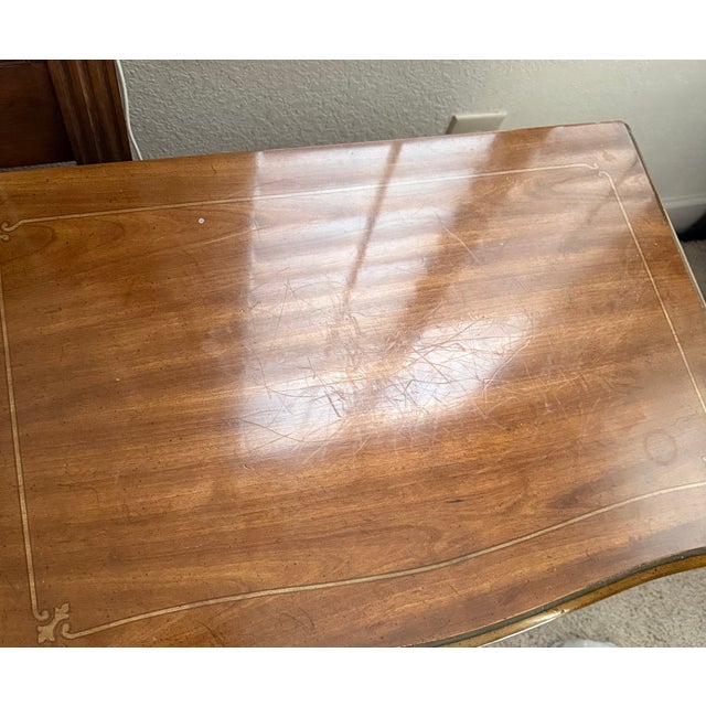 1960s Drexel Heritage French Provincial Louis XV Carved Walnut Nightstands, Pair For Sale - Image 4 of 18