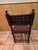 Animal Skin Mid 20th Century Spanish Set of Six Interlaced Leather Wooden Chairs For Sale - Image 7 of 12
