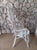 Vintage White Wicker and Rattan Sweetheart Fiddlehead Peacock Chair For Sale - Image 4 of 6