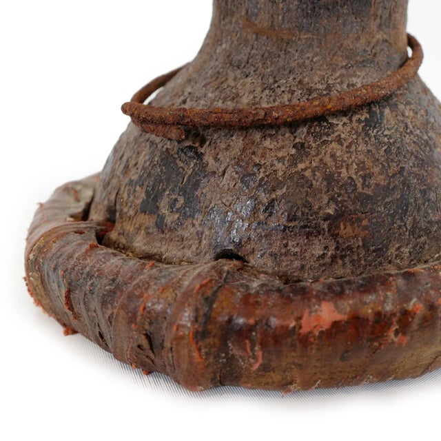 Wood Antique African Igbo Double Face Headdress For Sale - Image 7 of 9