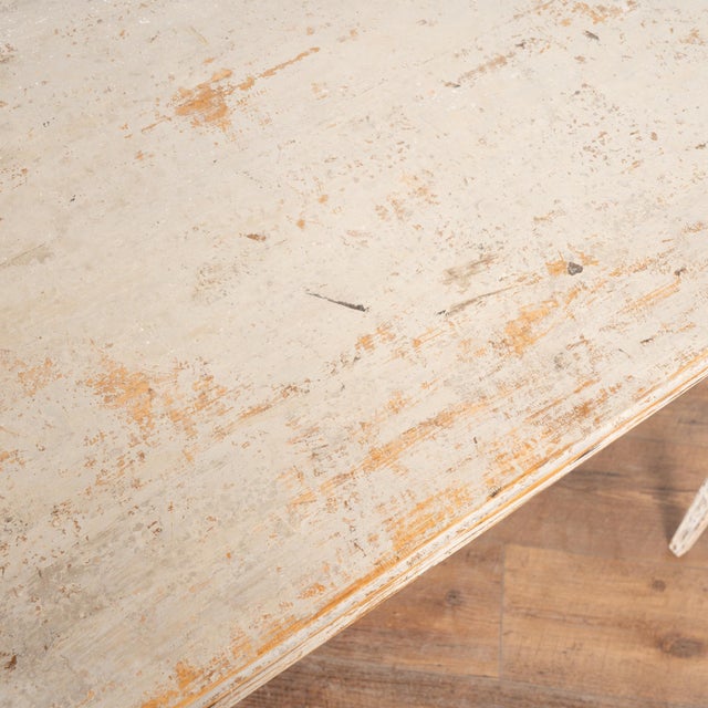 Wood Mid 19th Century Swedish Gray Pine Partner's Desk Writing Table For Sale - Image 7 of 12