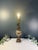 Metal Vintage Hollywood Regency Cherub Putti Ivory & Gold Table Lamp - = Original Fringed Shade For Sale - Image 7 of 7