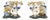 Dutch Delft Cow and Milkmaid Figurines, Pair For Sale
