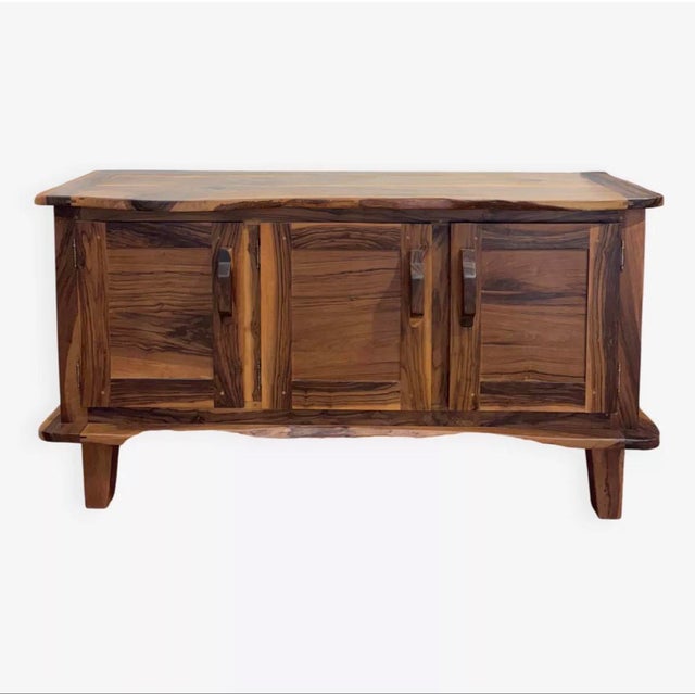 Brutalist Sideboard in Olive Wood, 1952 For Sale - Image 10 of 10