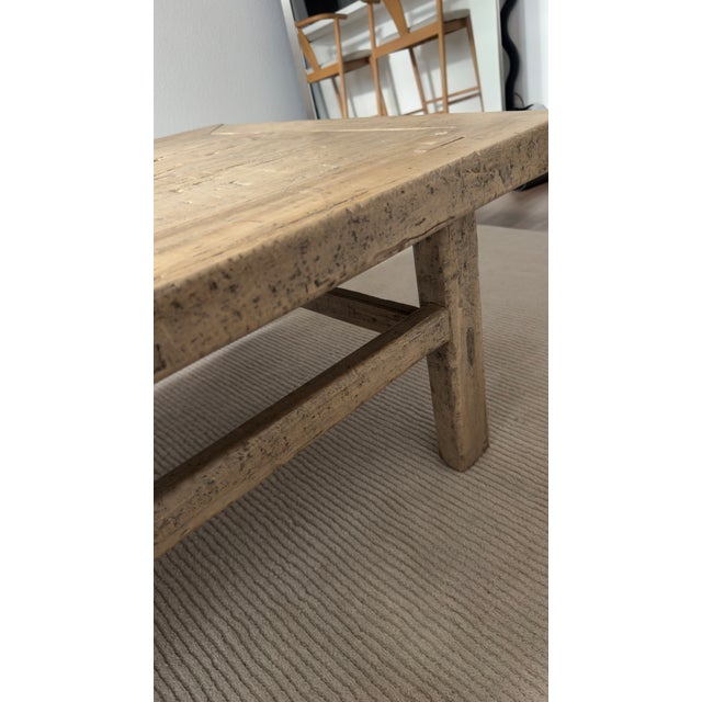 Vintage Solid Poplar Coffee Table For Sale - Image 12 of 12