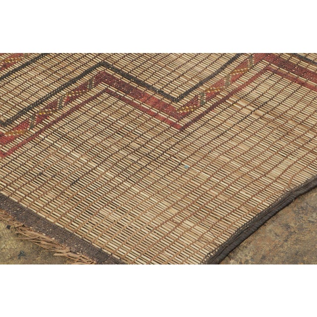 Vintage Moroccan Tuareg Rug With Geometric Motifs in Beige & Brown - Rug & Kilim For Sale In New York - Image 6 of 7
