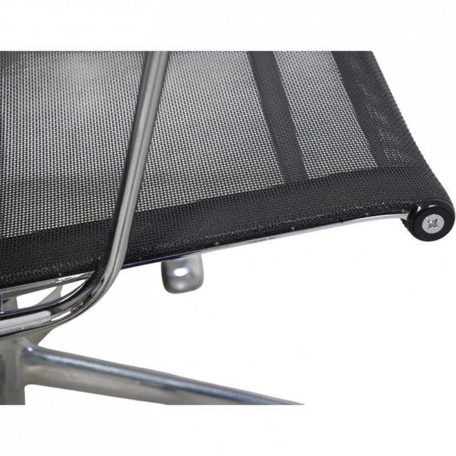 Vintage EA-117 Office Chair in Black Mesh by Charles Eames, 1990s For Sale - Image 10 of 18