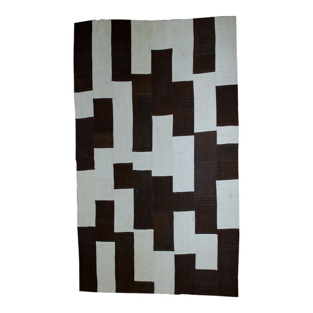 1970s, Handmade Vintage Turkish Patchwork Kilim 6.11' X 5.3' For Sale