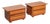 Italian Walnut Bedside Tables, 1970s, Set of 2 For Sale