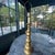 Gorgeous gilded vintage lamp with handles and bobbin / spindle style. Finish is gilded gold with green aged wear. See...