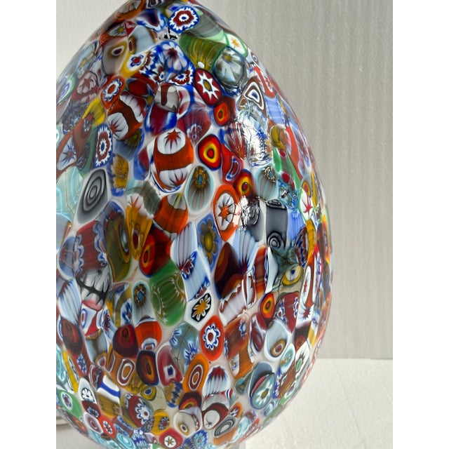 2020s Murano Style Murrine Multicolor Table Lamp For Sale - Image 5 of 12