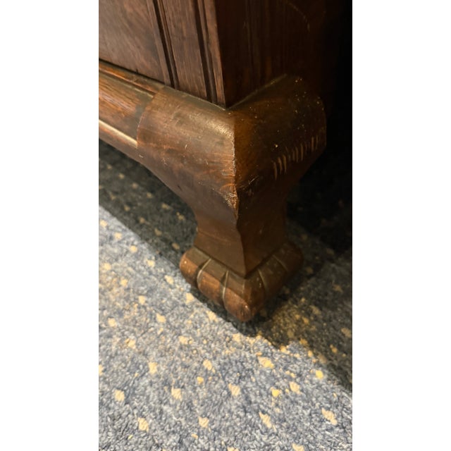 Late 19th Century Tiger Oak Huntboard Hutch Cabinet For Sale - Image 15 of 18