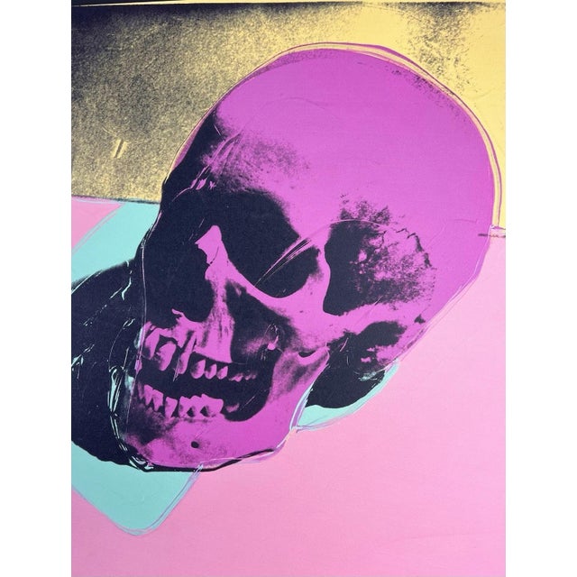 1986 Carnegie Museum of Art After Andy Warhol "Skull" Lithograph Portrait signed numbered print, stamp authenticated by...