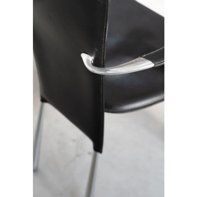 Italian Leather Armchair from Stine Line, 1990s For Sale - Image 3 of 12