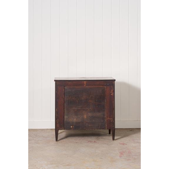 19th Century English Burl Veneered 3-Drawer Chest With Ring Pulls For Sale - Image 11 of 11