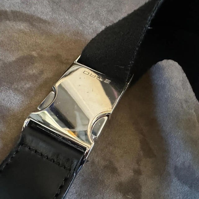 Textile 1990s Iconic Blue Paisley Fabric Belt Bag Pouch by Etro Milano For Sale - Image 7 of 14