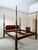 Late 20th Century Craftique Chippendale Style Mahogany Four Poster King Bed, Vintage For Sale - Image 10 of 11
