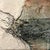 Solitude by Cindy Shih | Encaustic, sumi Ink, and plaster on wood abstract landscape scene For Sale