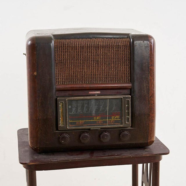 Brown Vintage Bacchini Eye Radio For Sale - Image 8 of 8
