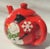1980s Vintage Hand Painted Red & White Snowman Porcelain Snowflake Christmas Holiday Teapot Tea Pot For Sale - Image 5 of 9