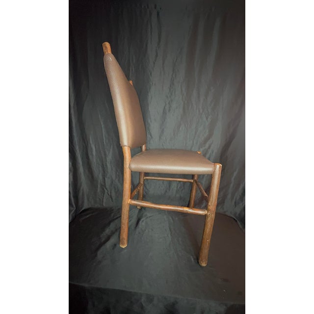 Vintage Signed Old Hickory Lodge Chair, Handcrafted For Sale In Phoenix - Image 6 of 9