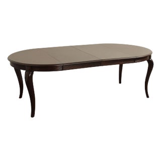 Bernhardt Art Deco Style 48 Inch Round Extendable Dining Table For Sale
