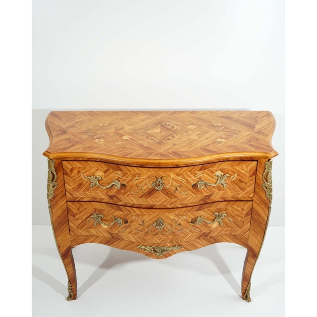 Antique French Louis XV Style Chest of Drawers, 1920s For Sale - Image 3 of 12