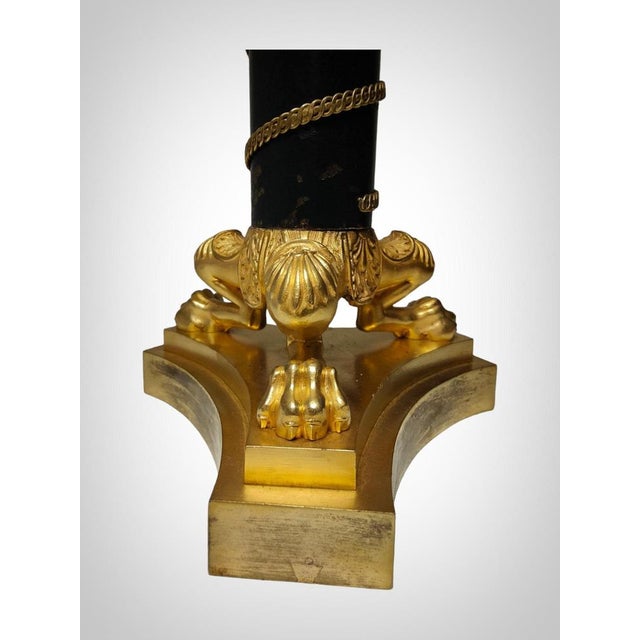 Metal 19th Century French Bronze and Crystal Centerpiece, 1820s For Sale - Image 7 of 18