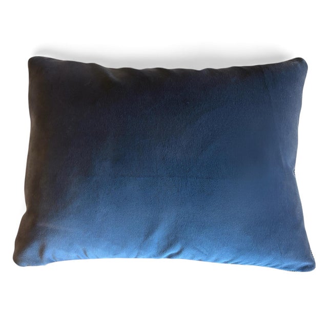 14" x 20" newly made lumbar pillow from trade remnants. Face: GP&J Baker "Tulip & Jasmine" pattern from 2023 Brantwood...