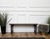 Wood Antique Italian Minimal Rustic Wooden Bench, 1890s For Sale - Image 7 of 9
