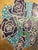 Original Painting on Canvas by CL Auker “Roses on Gold With Blue” For Sale - Image 9 of 9