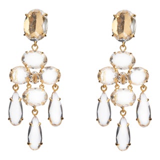 Greta Earrings Top Pick in Gold, a pair For Sale