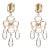 Greta Earrings Top Pick in Gold, a pair For Sale