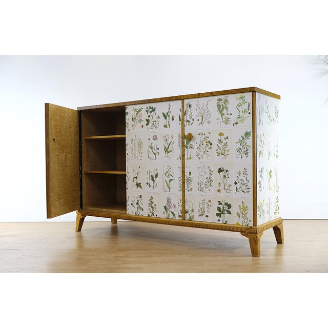 Modern Swedish Cabinet Nordens Floraby C.A.M Lindman in the style of Josef Frank, 1940s For Sale - Image 4 of 11