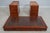 English Yew Wood Brown Leather Top 3 Part Desk For Sale - Image 18 of 18