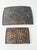 Elevate a console, dining table, or coffee table with this striking pair of vintage decorative trays featuring an embossed...