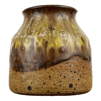 Small Mid-Century German Studio Pottery Vase by Walter Stürmer, 1960s For Sale