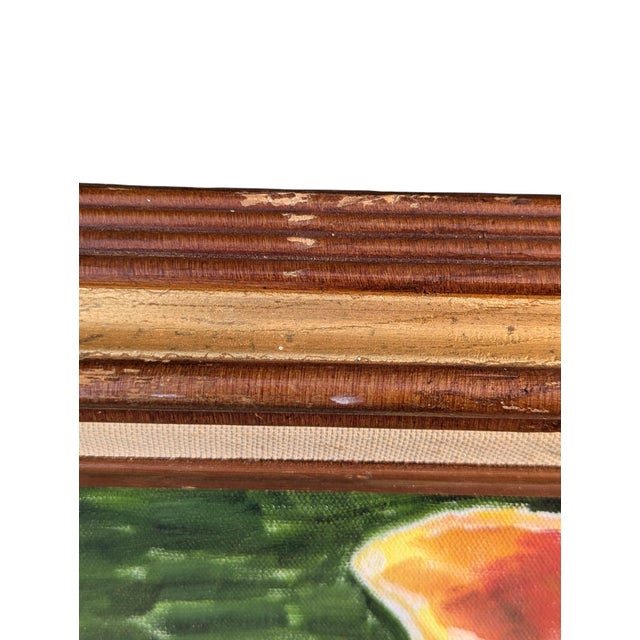 Vintage Still Life Vegetable Painting Framed For Sale - Image 9 of 13