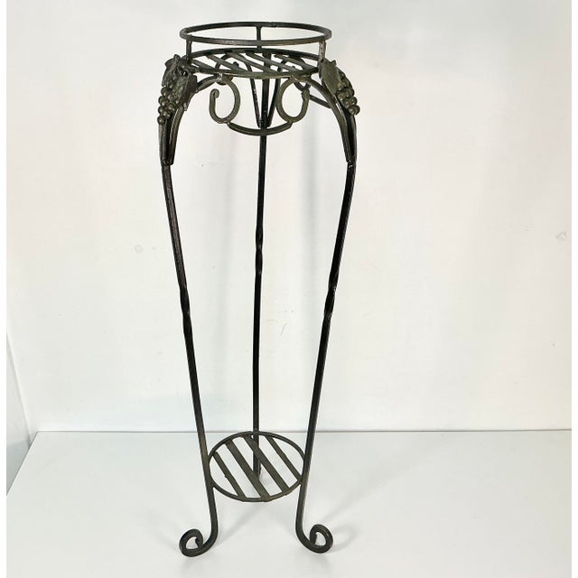 Boho Chic Late 20th C Boho Chic Grape Cluster Metal Plant Stand. For Sale - Image 3 of 11