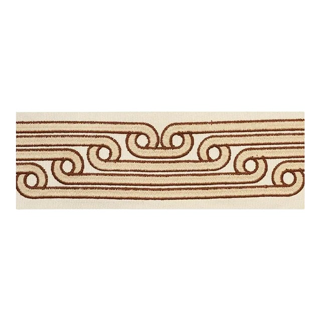 Sample - Schumacher Galloway Tape in Brown For Sale