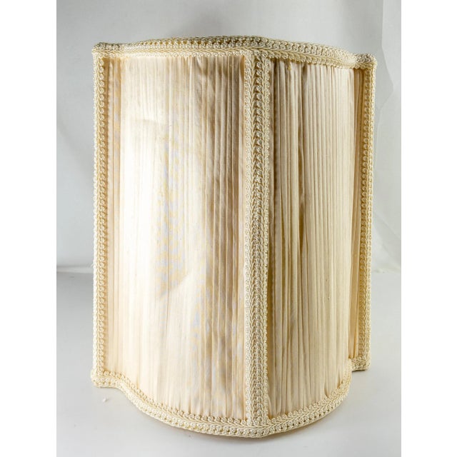 Early 20th Century 20th Century Decorative Fancy White Cream Colored Lamp Shade For Sale - Image 5 of 11