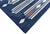 Not Yet Made - Made To Order Handmade Cotton Area Rug, Vegetable Dyed, Indigo Blue, Cream and Terracotta Striped Dhurrie -6'x9' For Sale - Image 5 of 13