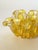 Barovier e Toso 1950s Barovier & Toso Murano Yellow Spots Gold Flecks Italian Art Glass Flower Form Bowl For Sale - Image 4 of 16