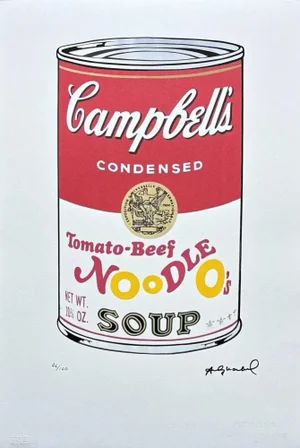 After Andy Warhol, Campbell's Soup Noodle, 1980s, Lithograph