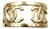Chanel Gold CC Frame Cuff For Sale