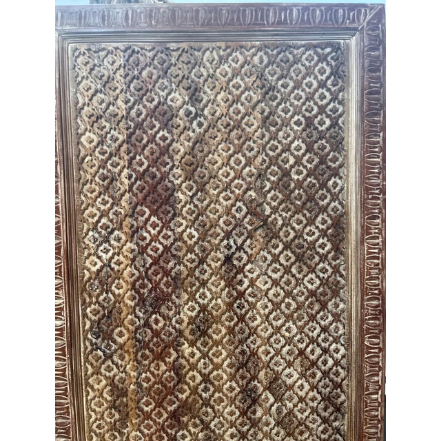 1920s Vintage Hand-Carved Wooden Trellis Panel – Indian Carved Door Repurposed as Headboard 70x36 For Sale - Image 5 of 6