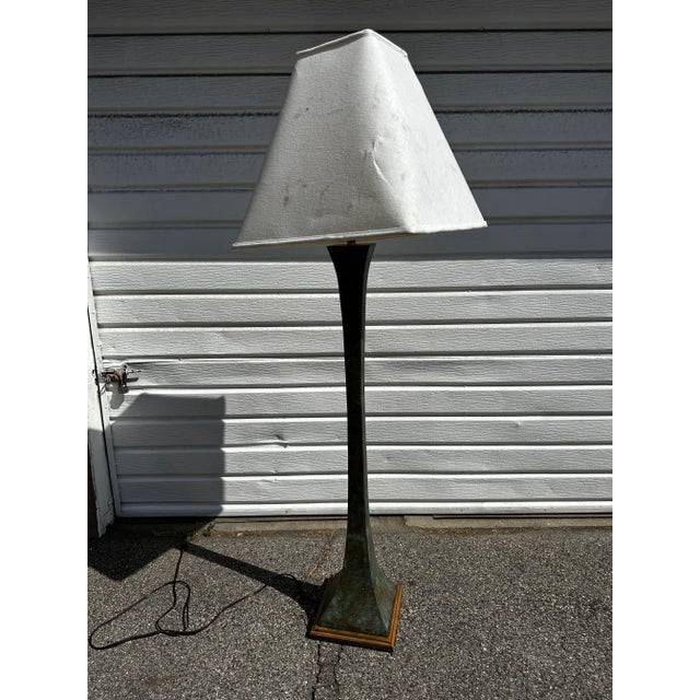 Vintage Bronze Floor Lamp by Stewart Ross Chairish