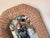 1980s Vintage Coastal Organic Woven Wicker Octagonal Wall Mirror For Sale - Image 12 of 13